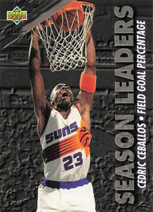 1993-94 Upper Deck Season Leaders Cedric Ceballos #172