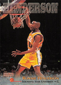 1996 Score Board Basketball Rookies Ronnie Henderson #44