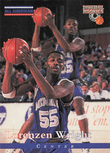 1996 Score Board Basketball Rookies Lorenzen Wright #89