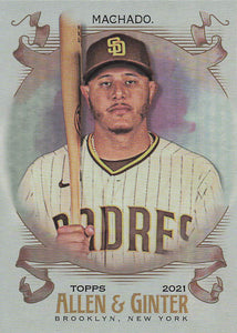2021 Topps Allen & Ginter Silver Portrait Manny Machado #6