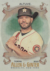 2021 Topps Allen & Ginter Silver Portrait Jose Altuve #16