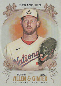 2021 Topps Allen & Ginter Silver Portrait Stephen Strasburg #24