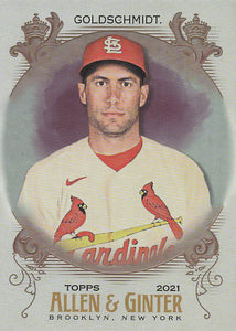 2021 Topps Allen & Ginter Silver Portrait Paul Goldschmidt #50