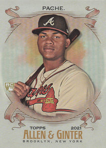 2021 Topps Allen & Ginter Silver Portrait Cristian Pache #70 RC