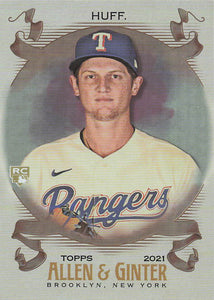 2021 Topps Allen & Ginter Silver Portrait Sam Huff #71 RC