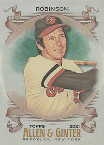 2021 Topps Allen & Ginter Silver Portrait Brooks Robinson #83