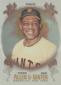 2021 Topps Allen & Ginter Silver Portrait Willie Mays #96