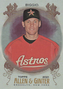 2021 Topps Allen & Ginter Silver Portrait Craig Biggio #97