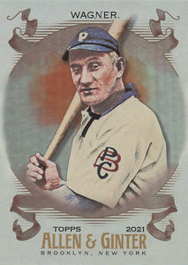 2021 Topps Allen & Ginter Silver Portrait Honus Wagner #106