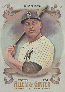 2021 Topps Allen & Ginter Silver Portrait Giancarlo Stanton #107