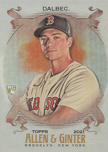 2021 Topps Allen & Ginter Silver Portrait Bobby Dalbec #121 RC