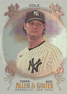 2021 Topps Allen & Ginter Silver Portrait Gerrit Cole #123