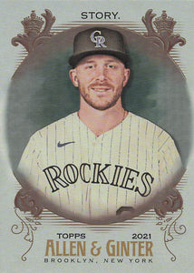 2021 Topps Allen & Ginter Silver Portrait Trevor Story #128