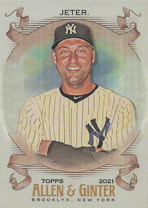 2021 Topps Allen & Ginter Silver Portrait Derek Jeter #133
