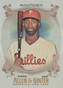 2021 Topps Allen & Ginter Silver Portrait Andrew McCutchen #134