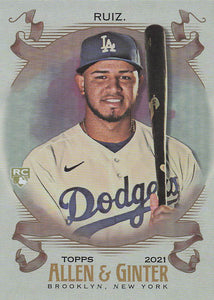 2021 Topps Allen & Ginter Silver Portrait Keibert Ruiz #141 RC
