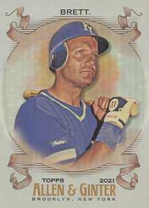 2021 Topps Allen & Ginter Silver Portrait George Brett #147