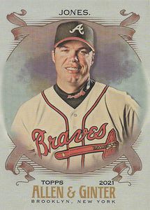 2021 Topps Allen & Ginter Silver Portrait Chipper Jones #157