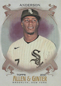 2021 Topps Allen & Ginter Silver Portrait Tim Anderson #184