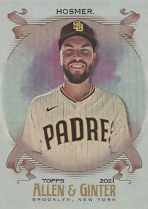 2021 Topps Allen & Ginter Silver Portrait Eric Hosmer #191
