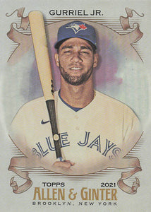 2021 Topps Allen & Ginter Silver Portrait Lourdes Gurriel Jr. #205