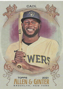2021 Topps Allen & Ginter Silver Portrait Lorenzo Cain #211