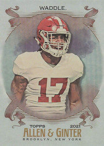 2021 Topps Allen & Ginter Silver Portrait Jaylen Waddle #214