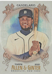 2021 Topps Allen & Ginter Silver Portrait Jeimer Candelario #216