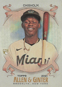 2021 Topps Allen & Ginter Silver Portrait Jazz Chisholm #231 RC