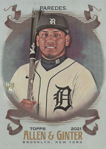 2021 Topps Allen & Ginter Silver Portrait Isaac Paredes #254 RC