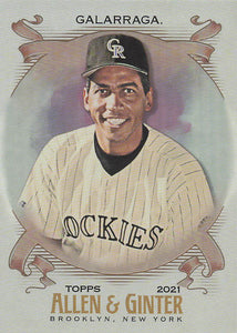 2021 Topps Allen & Ginter Silver Portrait Andres GALARRAGA #276