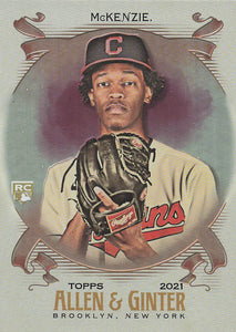 2021 Topps Allen & Ginter Silver Portrait Triston McKenzie #283 RC