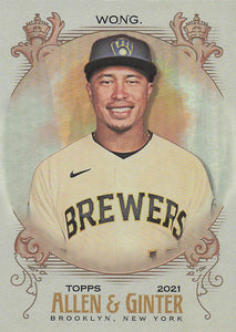 2021 Topps Allen & Ginter Silver Portrait Kolten Wong #295