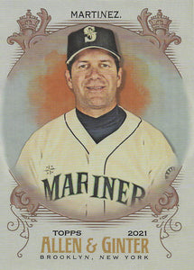 2021 Topps Allen & Ginter Silver Portrait Edgar Martinez #311 SP