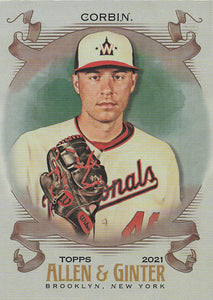 2021 Topps Allen & Ginter Silver Portrait Patrick Corbin #345 SP