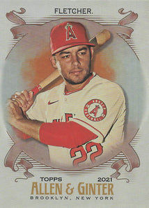 2021 Topps Allen & Ginter Silver Portrait David Fletcher #347 SP