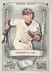 2021 Topps Allen & Ginter Historical Hits Derek Jeter #HH-7