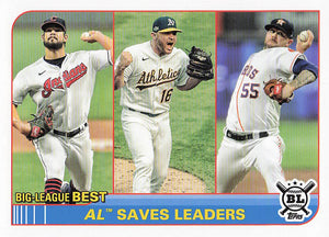 2021 Topps Big League Liam Hendriks / Ryan Pressly / Brad Hand #264
