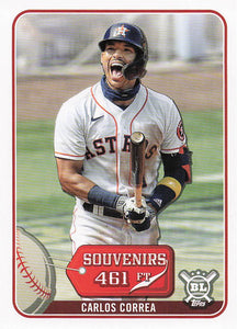 2021 Topps Big League Souvenirs Carlos Correa #SO-15