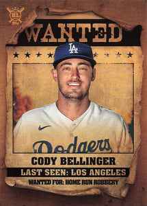 2021 Topps Big League Wanted Cody Bellinger #WT-6