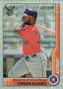 2021 Topps Big League Rainbow Foil 087/199 Yordan Alvarez #173