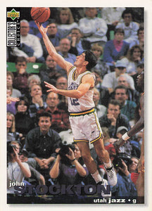 1995-96 Upper Deck Collector's Choice International German John Stockton #156