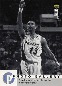 1995-96 Upper Deck Collector's Choice International Photo Gallery Mark Jackson #191