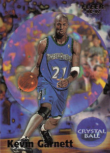 1996-97 Fleer European Edition Crystal Ball Kevin Garnett #299