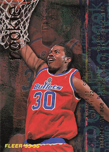 1995-96 Fleer European Rasheed Wallace #385 RC
