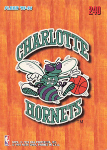 1995-96 Fleer European Charlotte Hornets #240