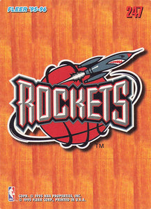 1995-96 Fleer European Houston Rockets #247