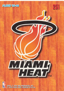 1995-96 Fleer European Miami Heat #251