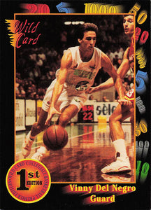1992 Wild Card Collegiate Vinny Del Negro #79