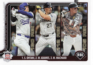 2025 Topps Series 1 Baseball Willy Adames / Shohei Ohtani / Manny Machado #86